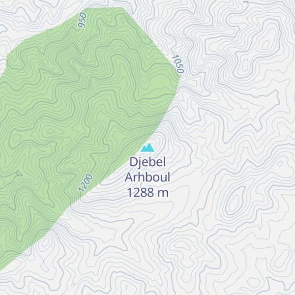 Map of Djebel Arhboul