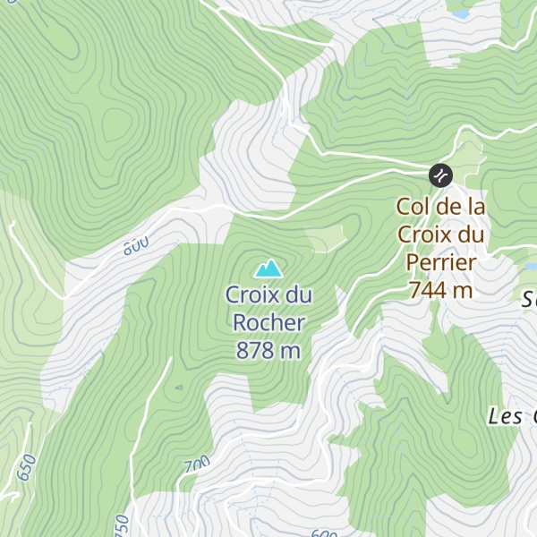 Map of Croix du Rocher