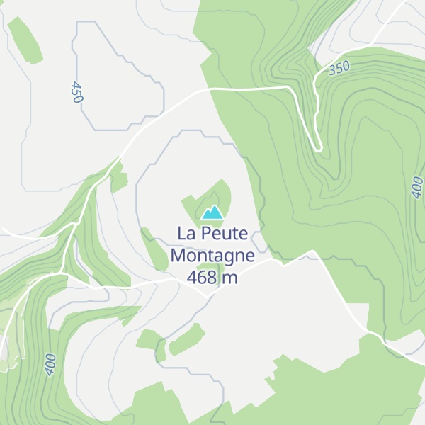 Map of La Peute Montagne