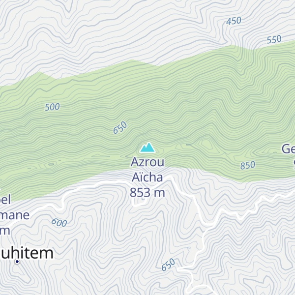 Map of Azrou Aïcha