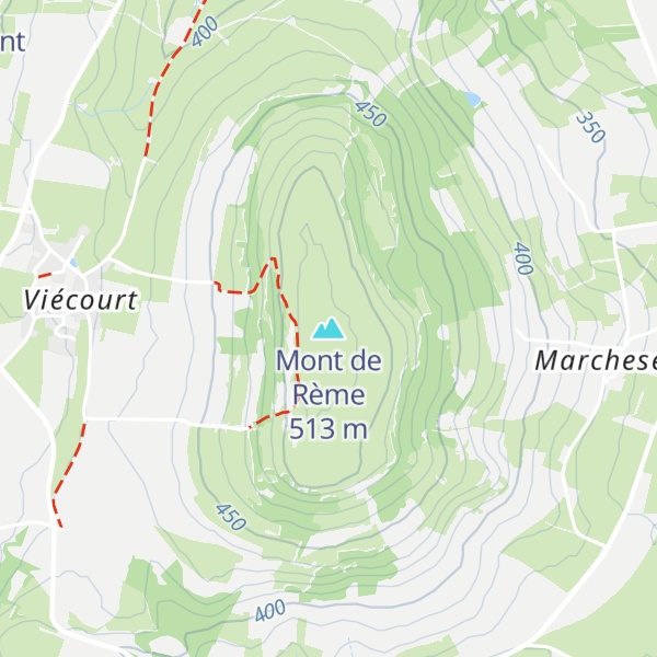 Map of Mont de Rème