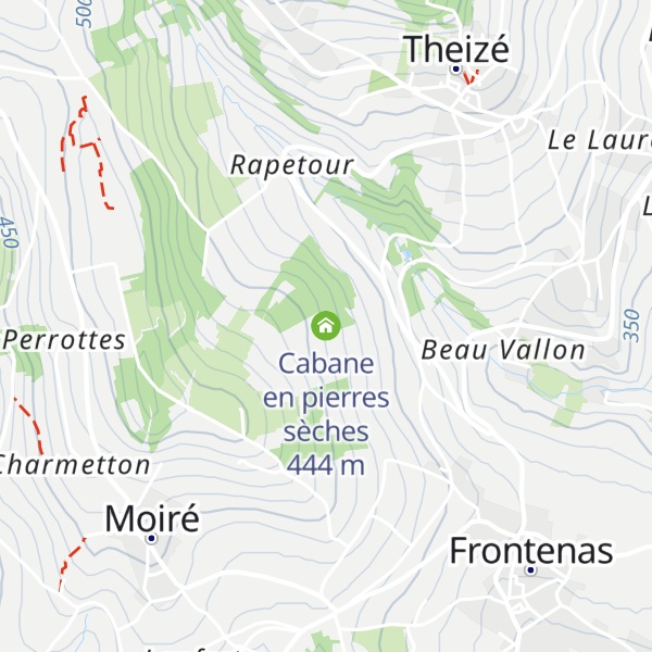 Map of Cabane en pierres sèches