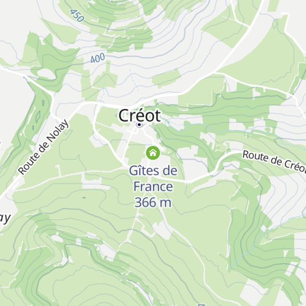 Map of Gîtes de France