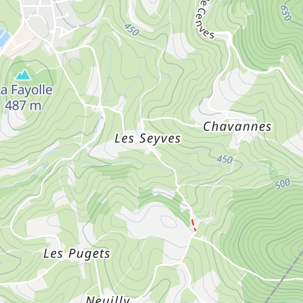 Map of Gîte des Sèves