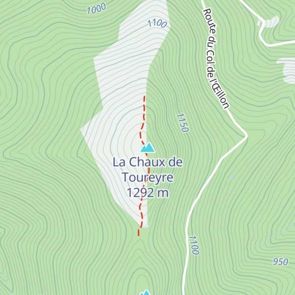 Map of La Chaux de Toureyre