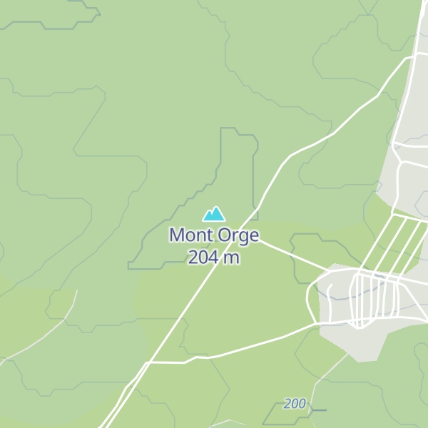 Map of Mont Orge