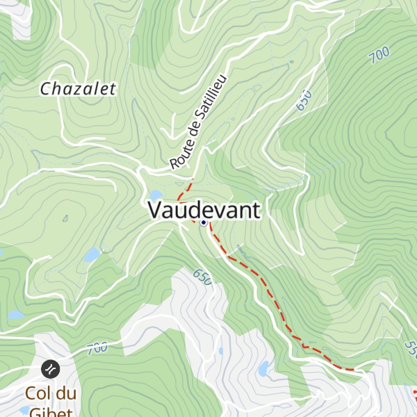 Map of Gîte d'étape communal