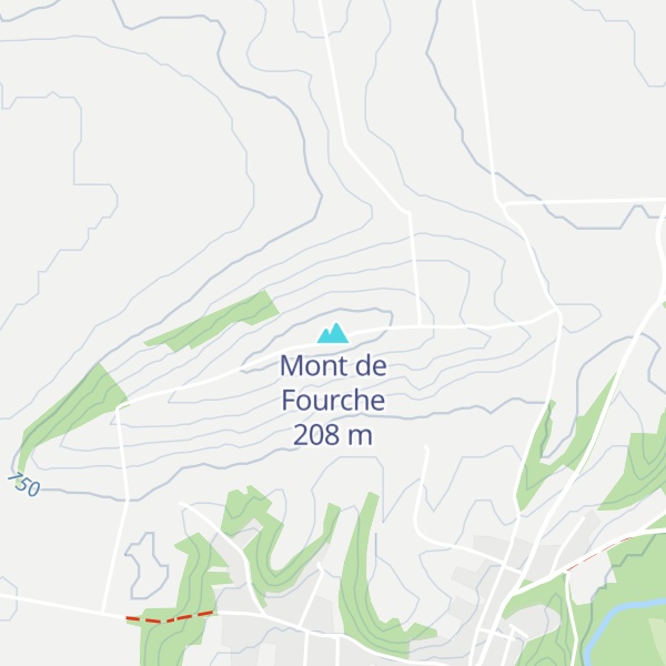 Map of Mont de Fourche