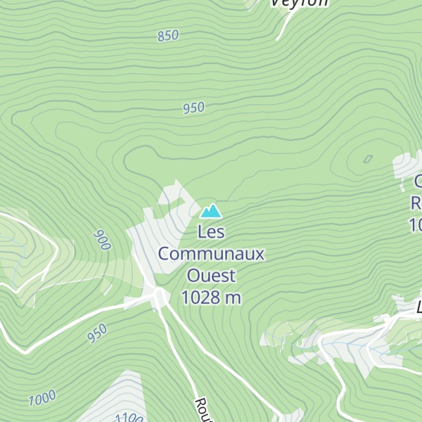 Map of Les Communaux Ouest