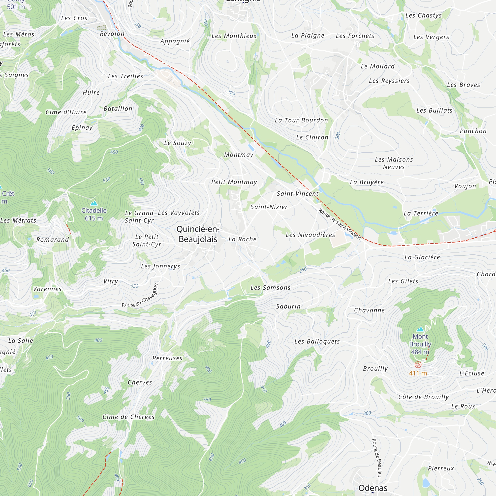 Gîte du Domaine Perrusset map