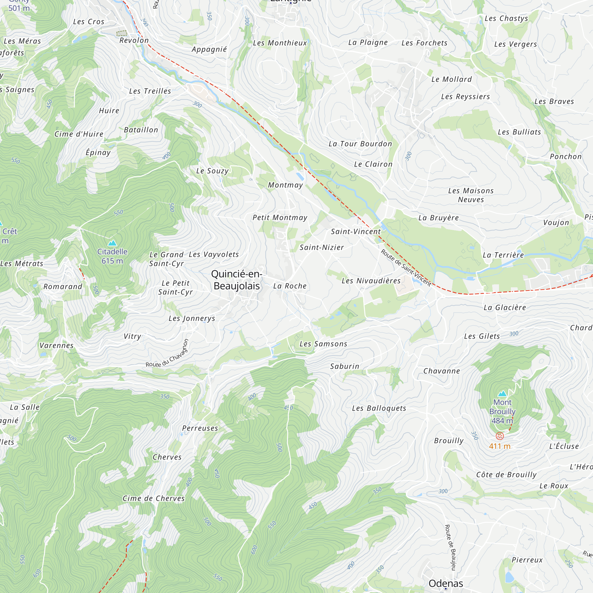 Gîte du Domaine Perrusset map