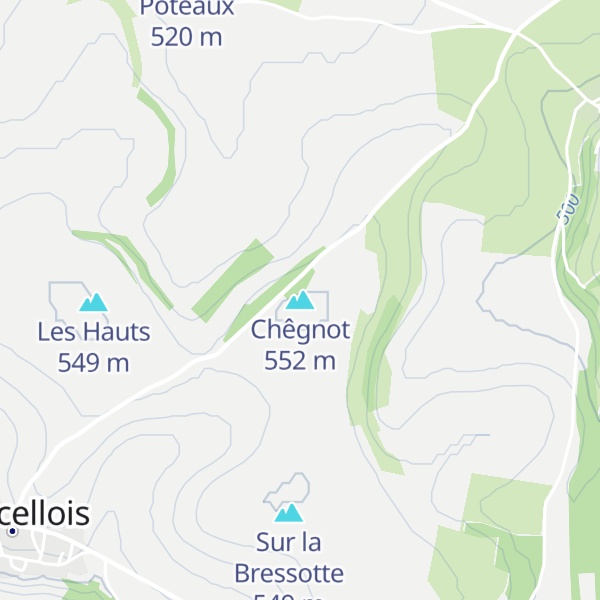 Map of Chêgnot