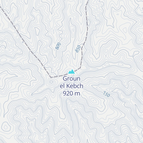 Map of Groun el Kebch