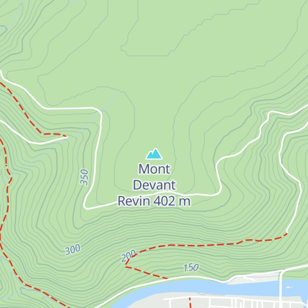 Map of Mont Devant Revin