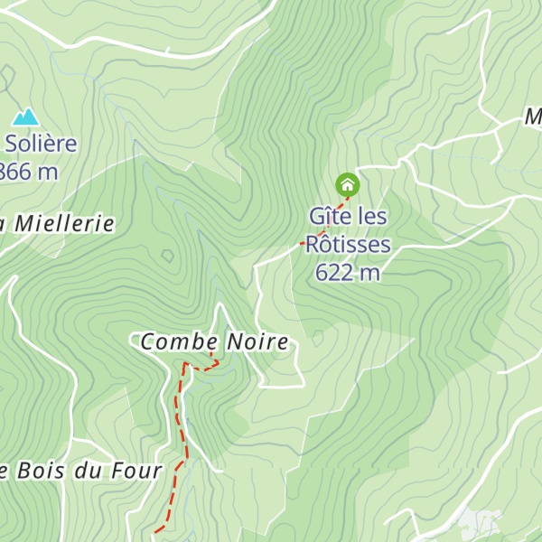 Map of Gîte d'étape de Sainte-Blandine
