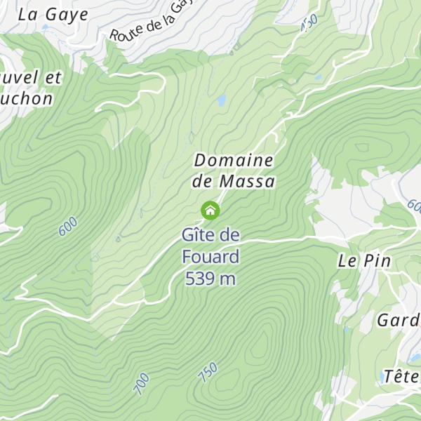 Map of Gîte de Fouard