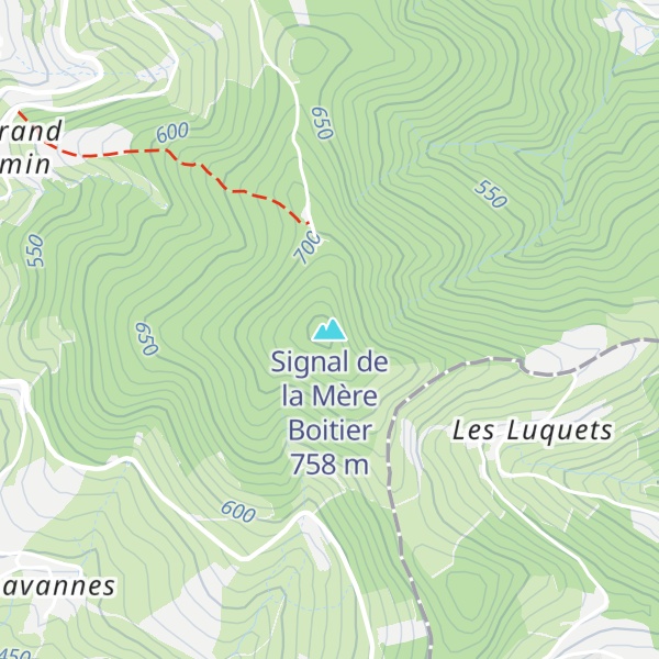 Map of Signal de la Mère Boitier