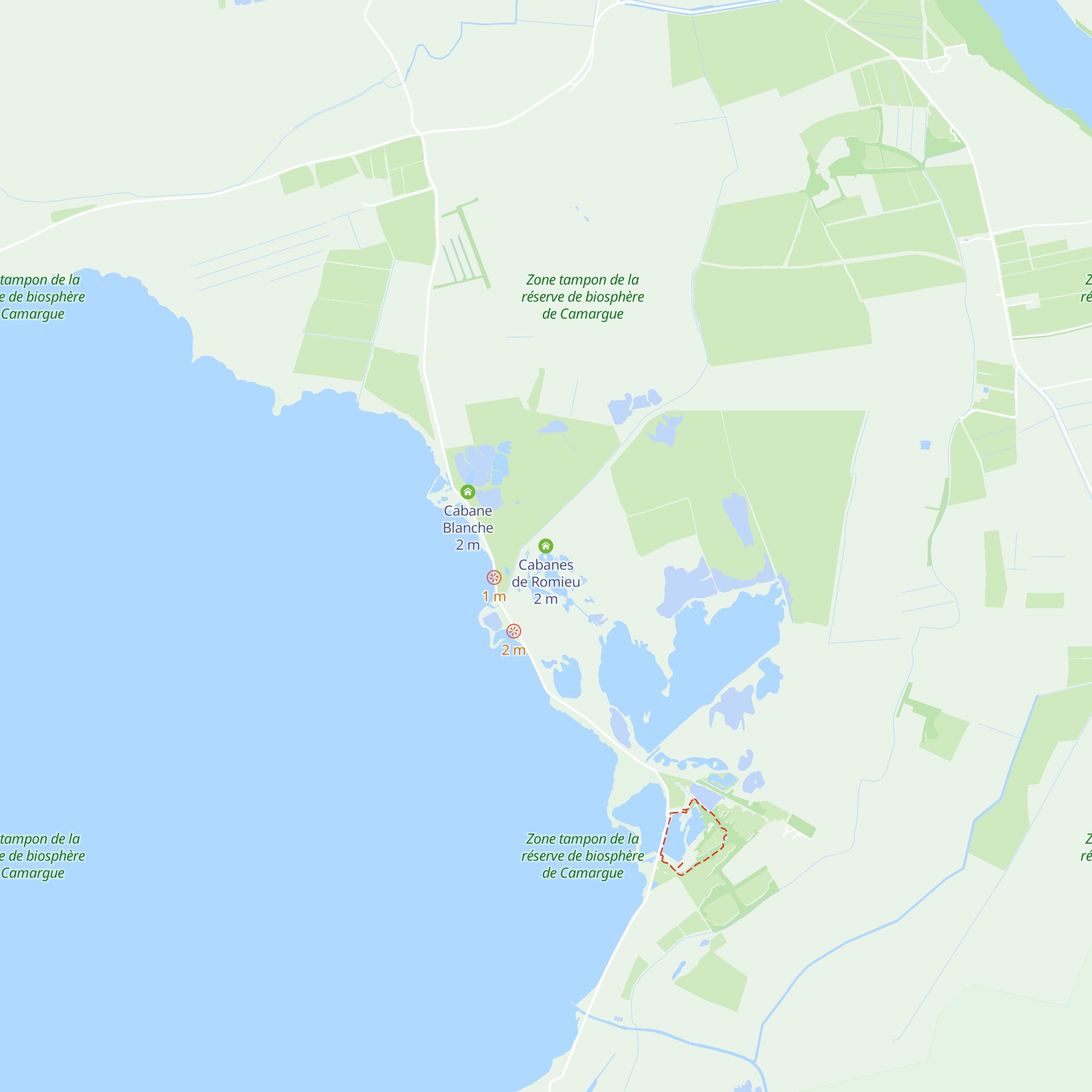 Cabanes de Romieu map
