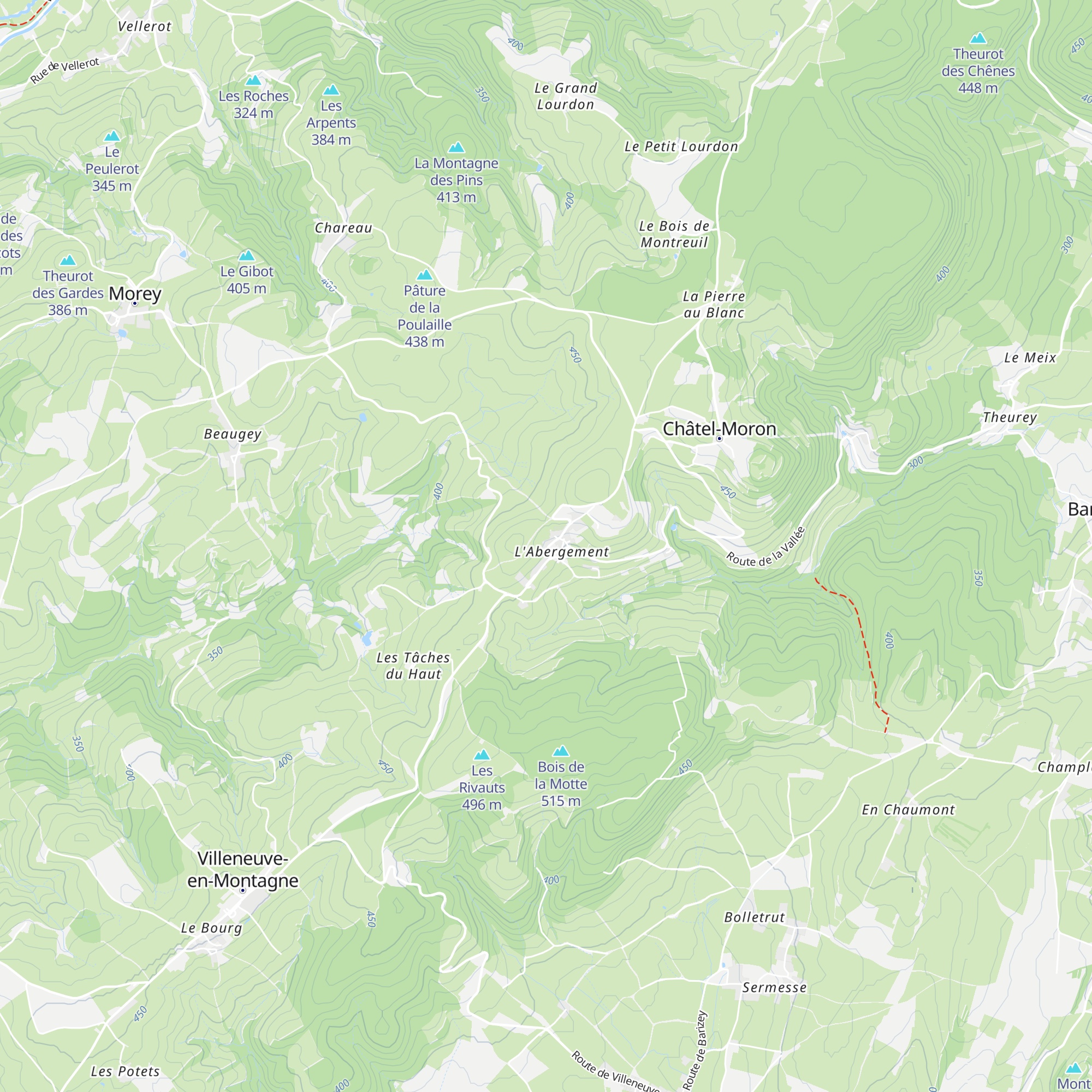 Gîte map