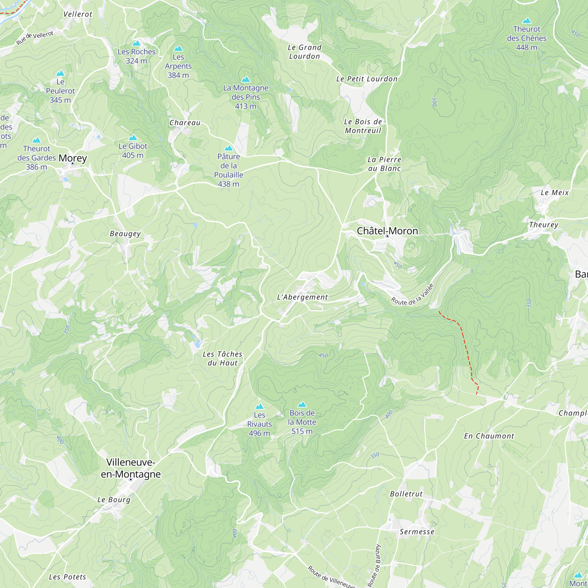 Gîte map