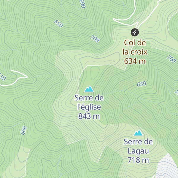 Map of Serre de l'église