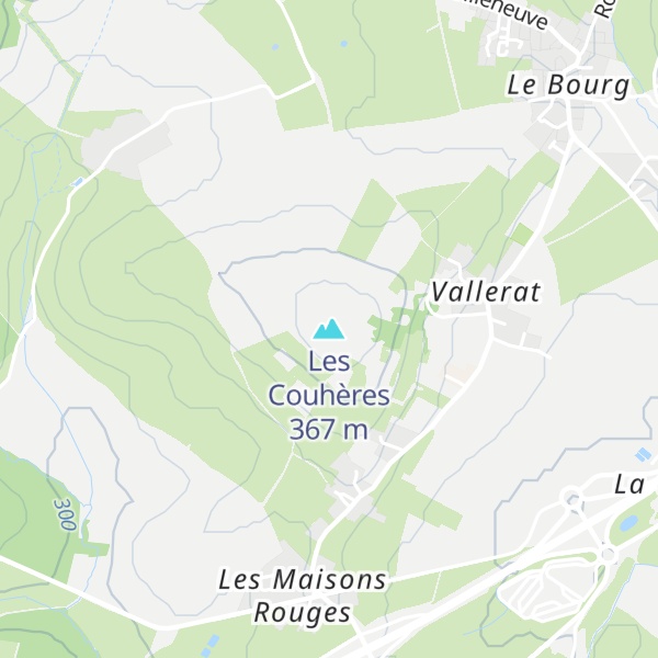Map of Les Couhères