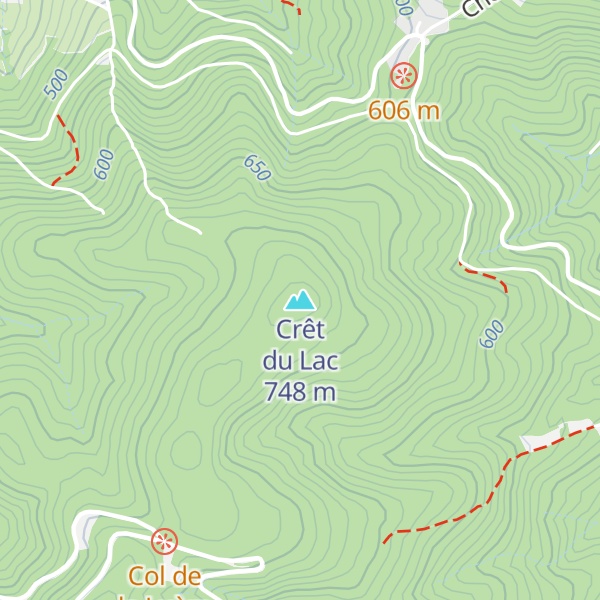 Map of Crêt du Lac