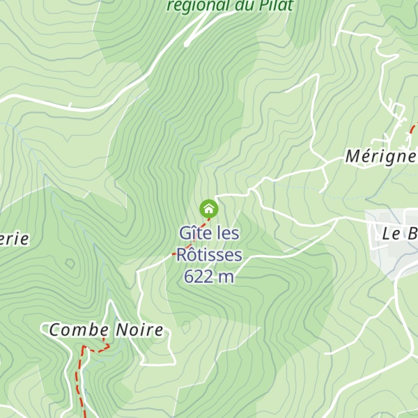 Map of Gîte les Rôtisses