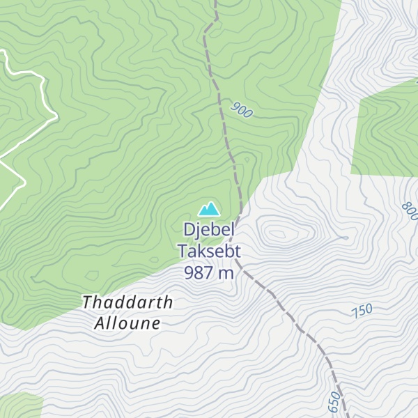 Map of Djebel Taksebt