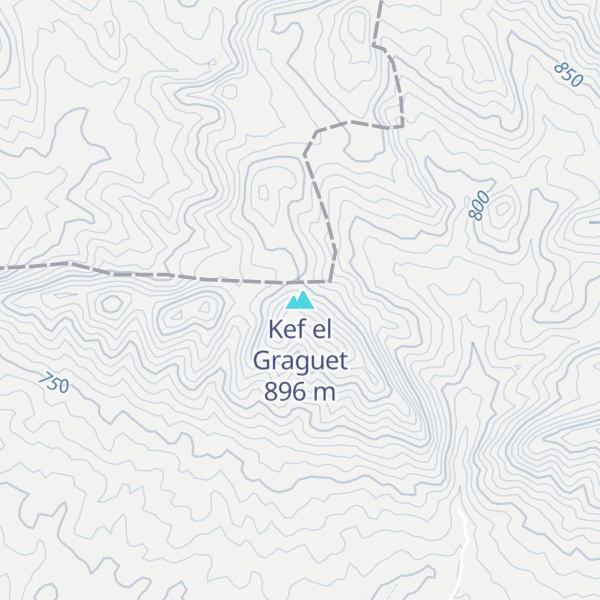 Map of Kef el Graguet