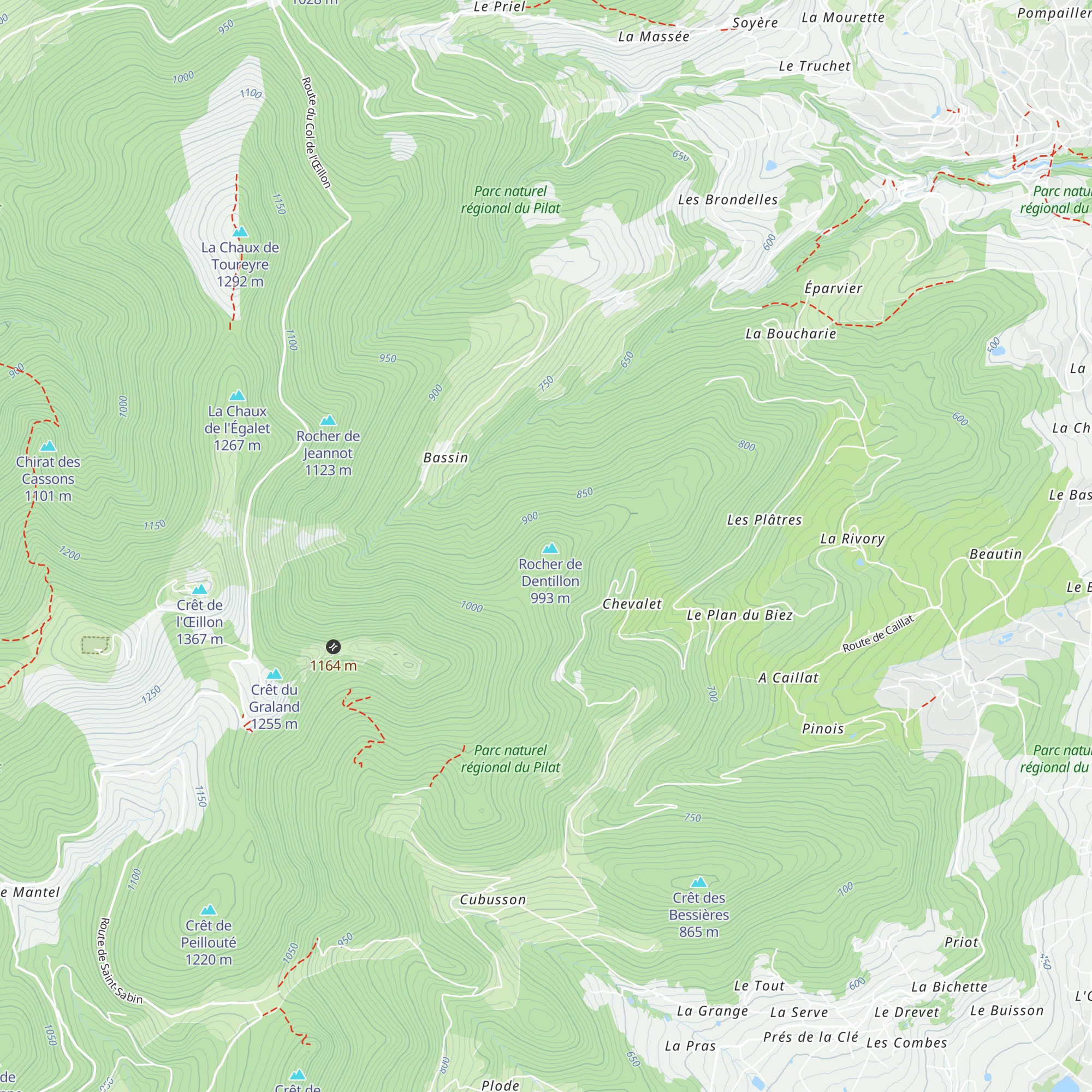 Refuge du Dentillon map