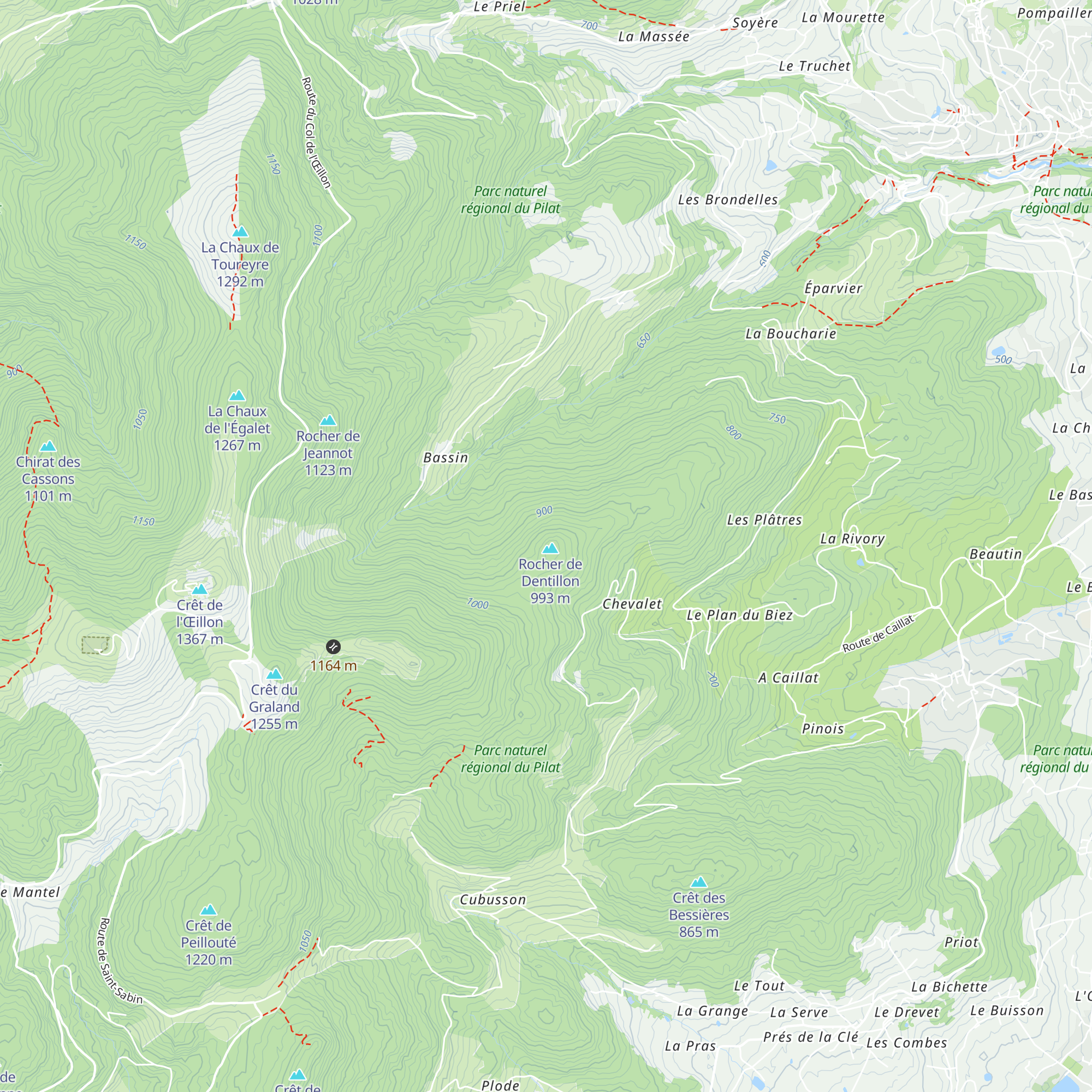 Refuge du Dentillon map