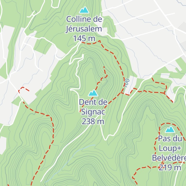 Map of Dent de Signac