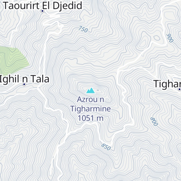 Map of Azrou n Tigharmine