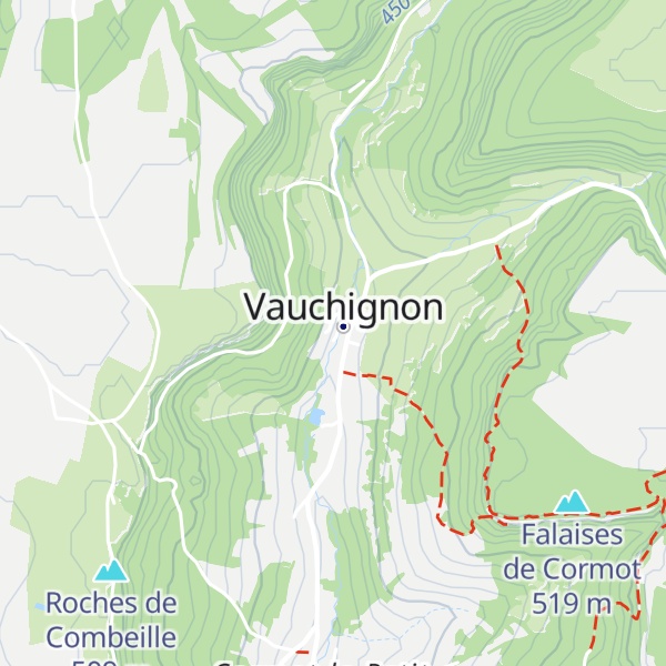 Map of Chalet de Vauchignon