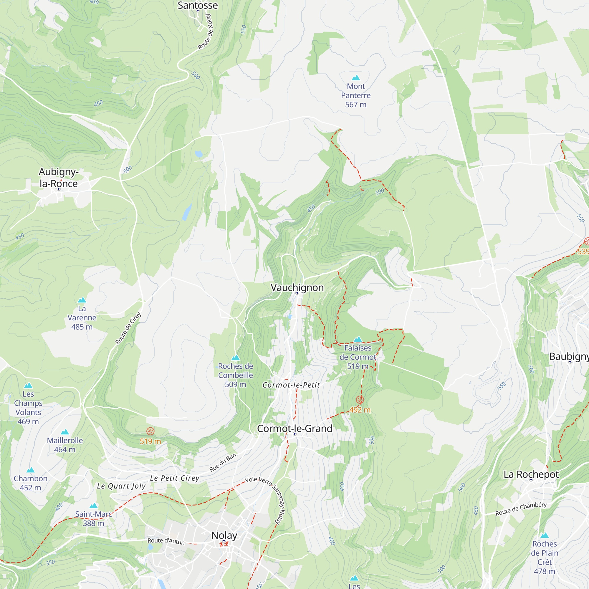 Chalet de Vauchignon map