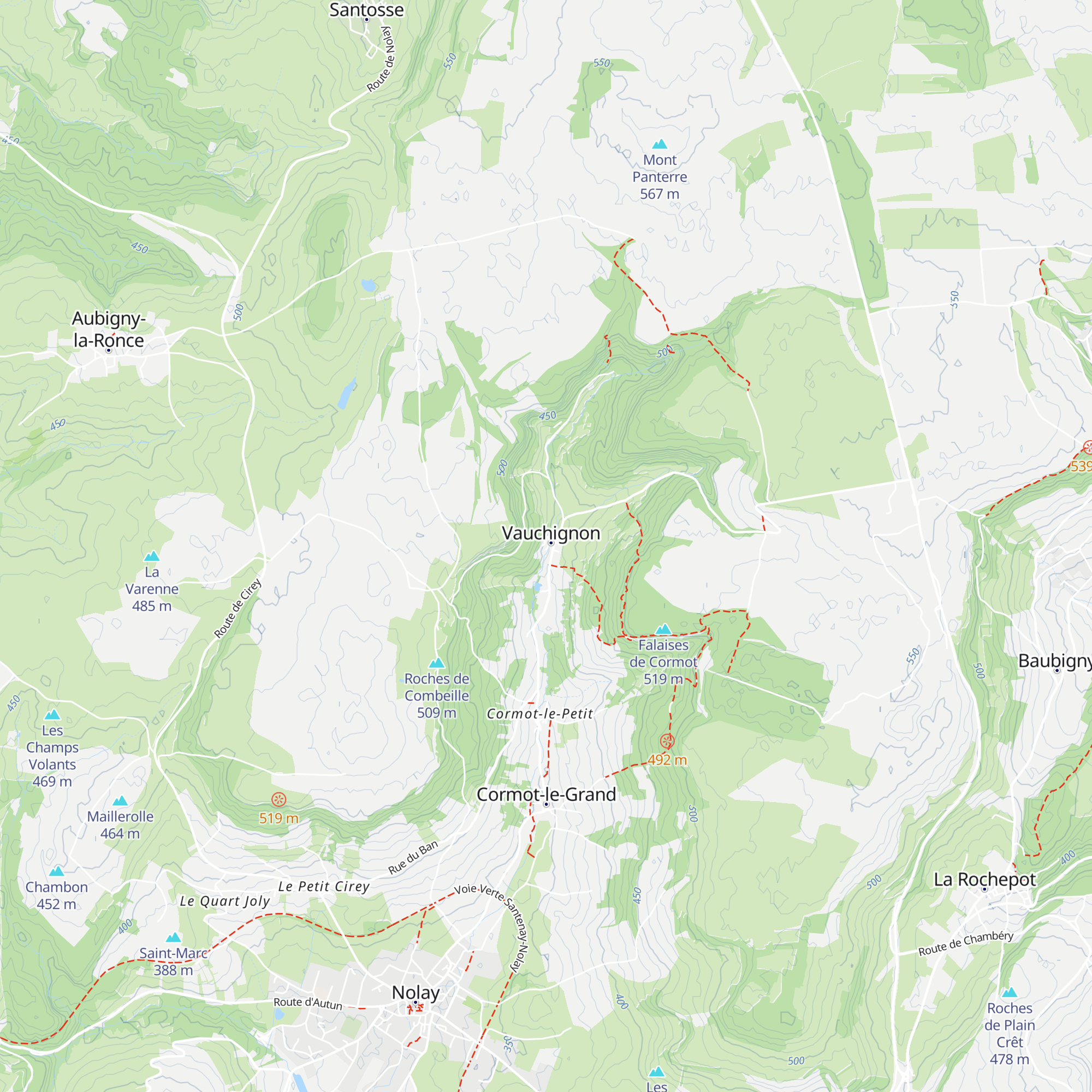 Chalet de Vauchignon map