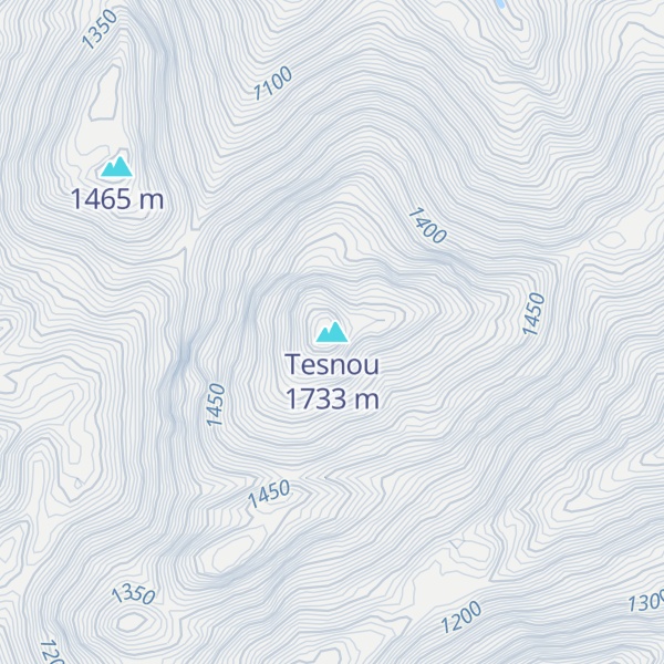 Map of Tesnou