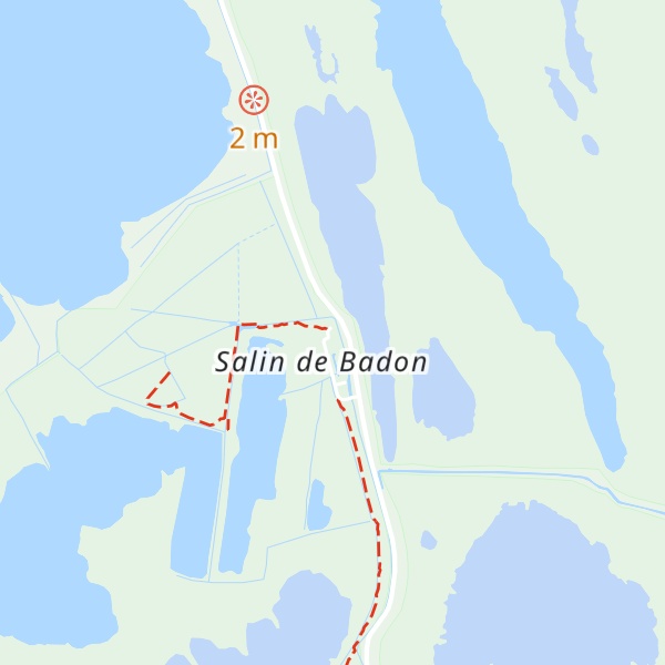 Map of Gîtes du Salin de Badon