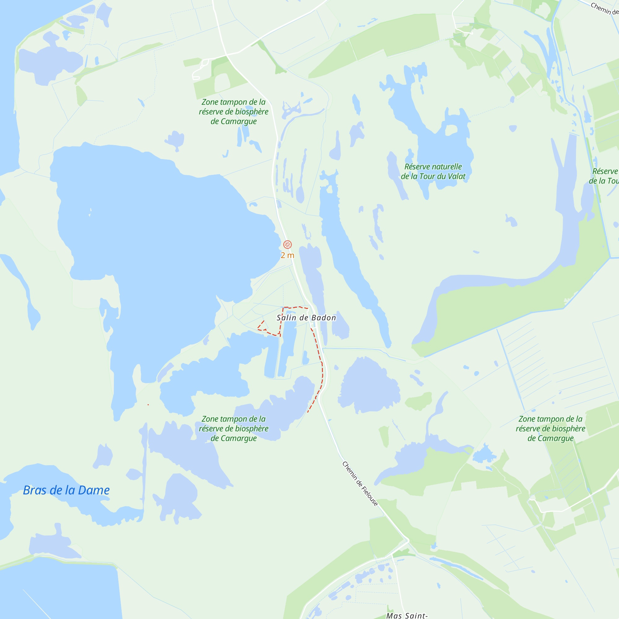 Gîtes du Salin de Badon map