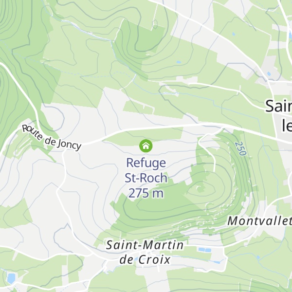 Map of Refuge St-Roch