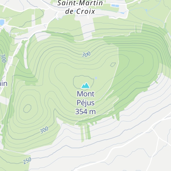Map of Mont Péjus