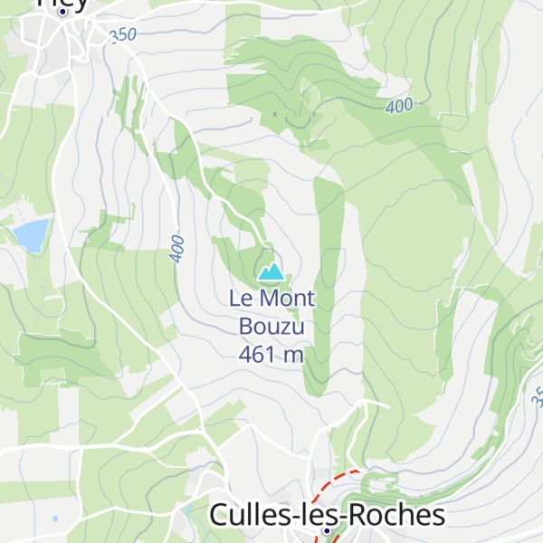 Map of Le Mont Bouzu