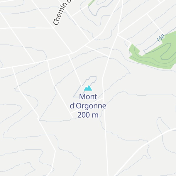 Map of Mont d'Orgonne