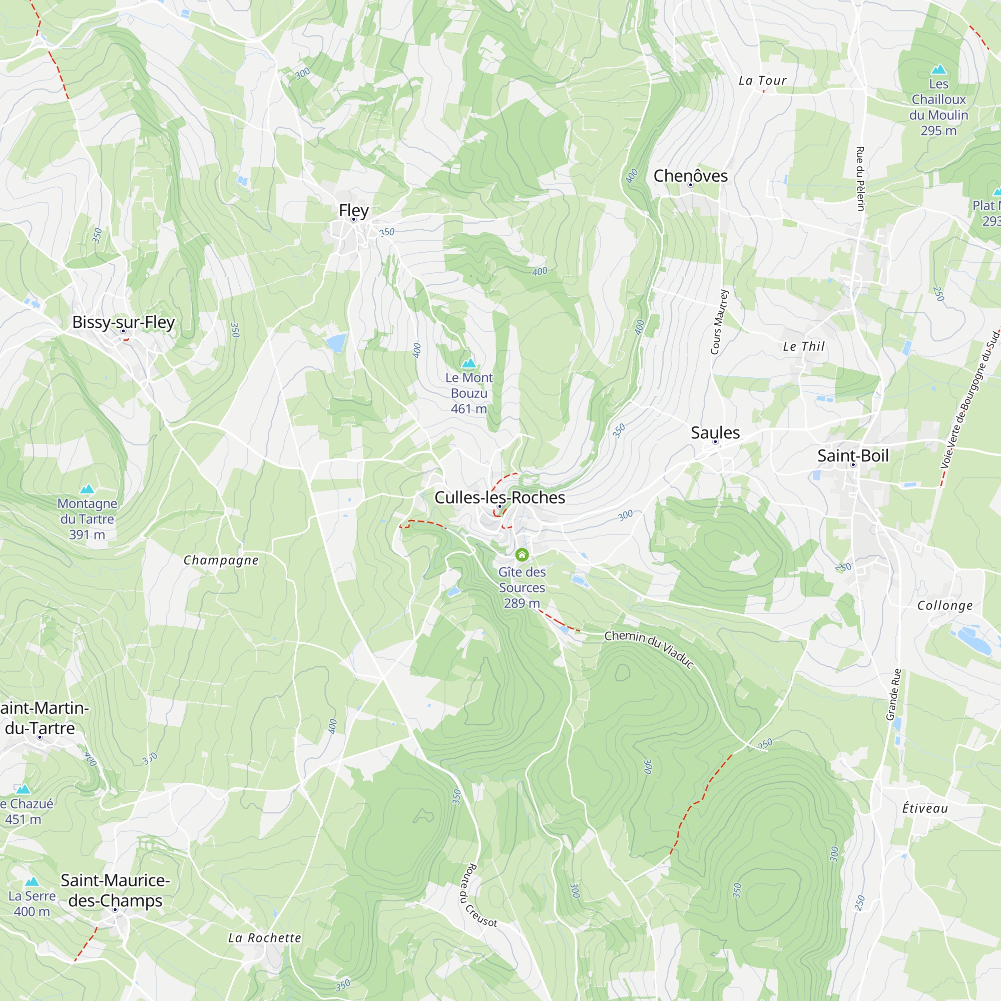 Gîte municipal map