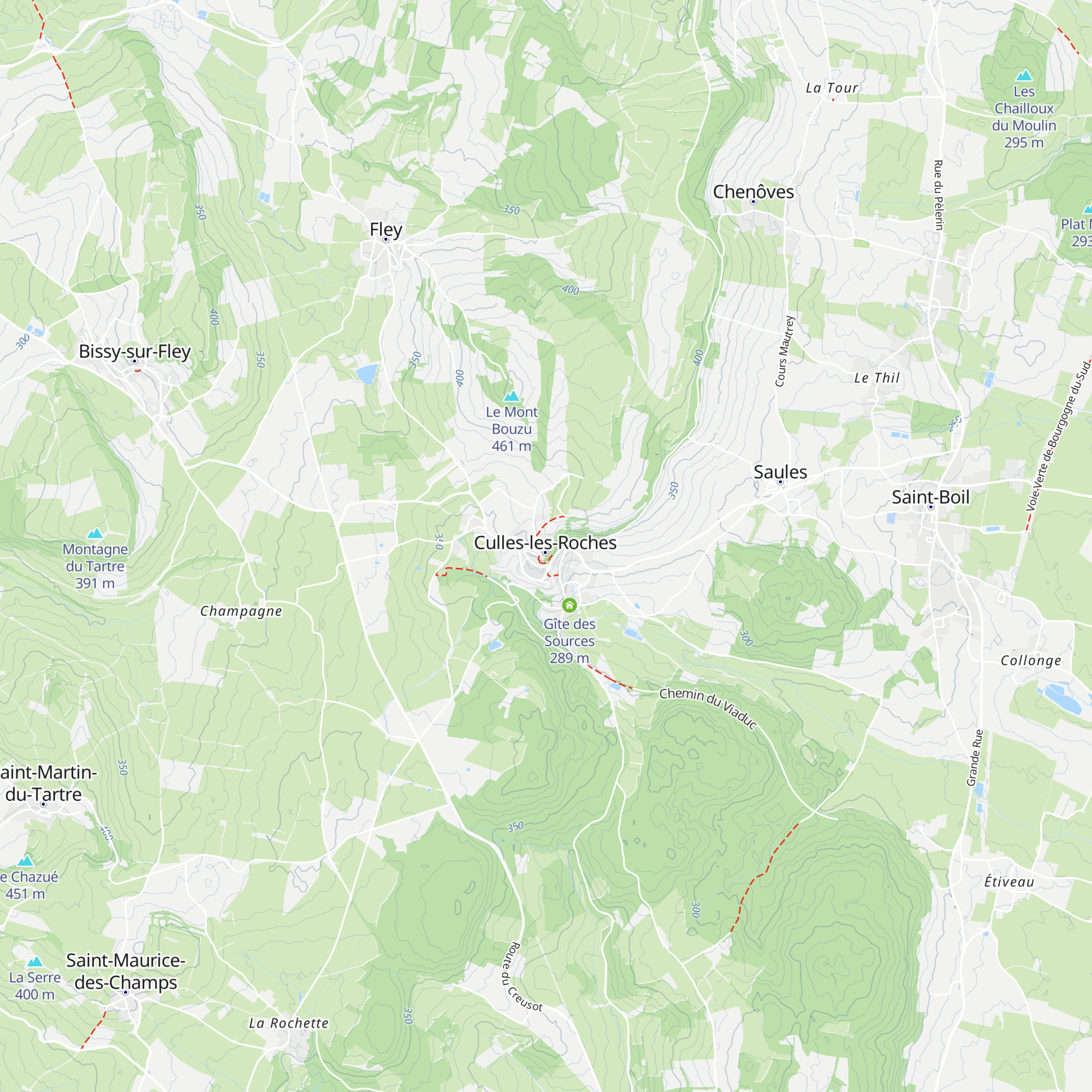 Gîte municipal map