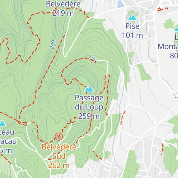 Map of Passage du Loup