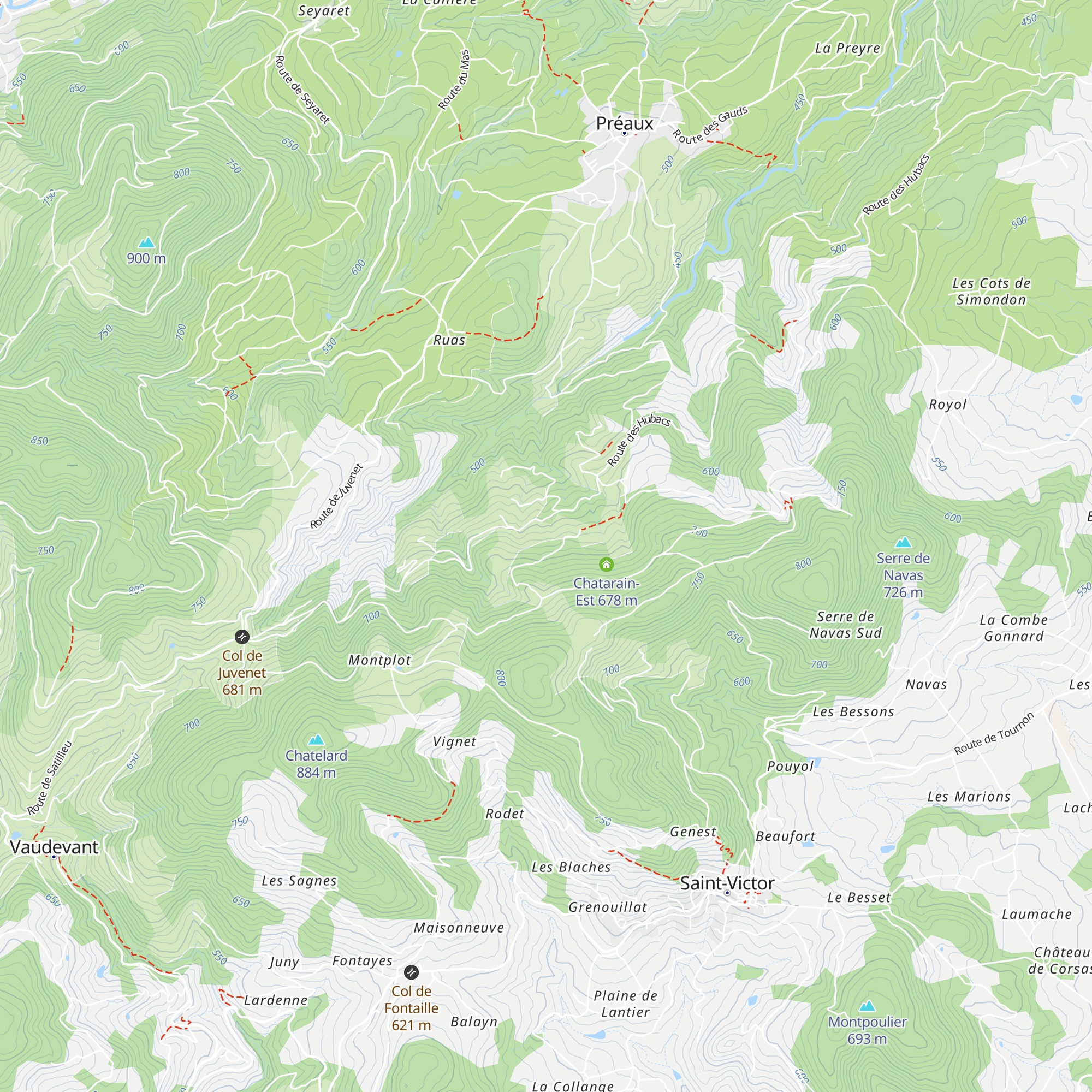 Chatarin-Ouest map