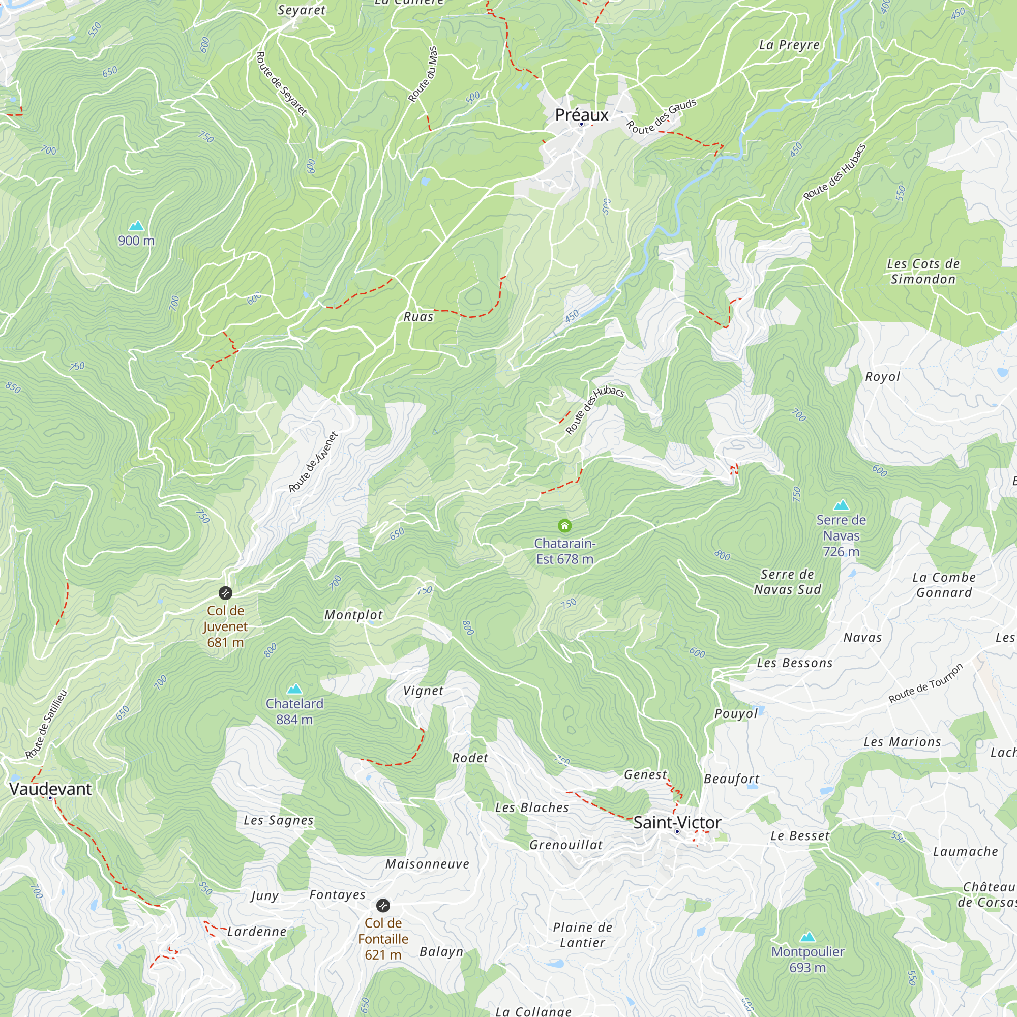 Chatarin-Ouest map