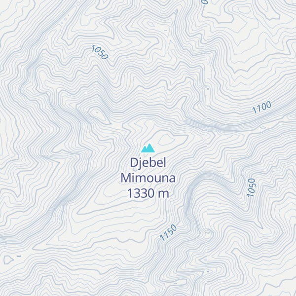 Map of Djebel Mimouna